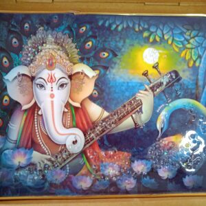 Ganesha Veena Art Frame