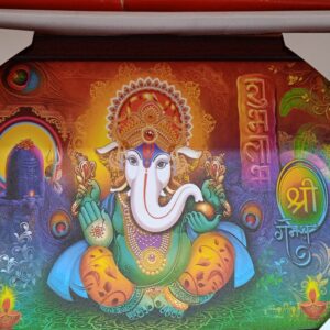 Lord Ganesha 3D Crystal Glass Work – A Divine Masterpiece